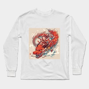 Girl and her dragon Long Sleeve T-Shirt